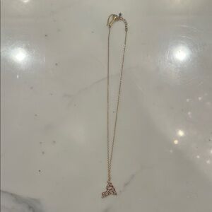 New York State Pendant Gold Plated Necklace.